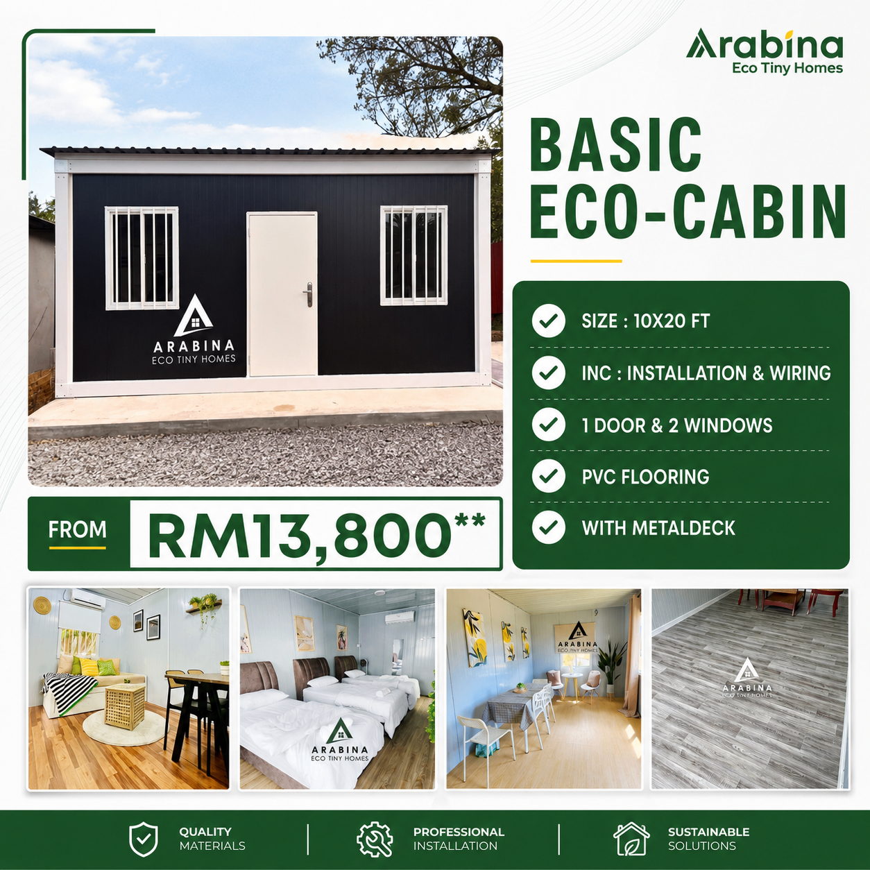 Reka bentuk Basic Eco-Cabin